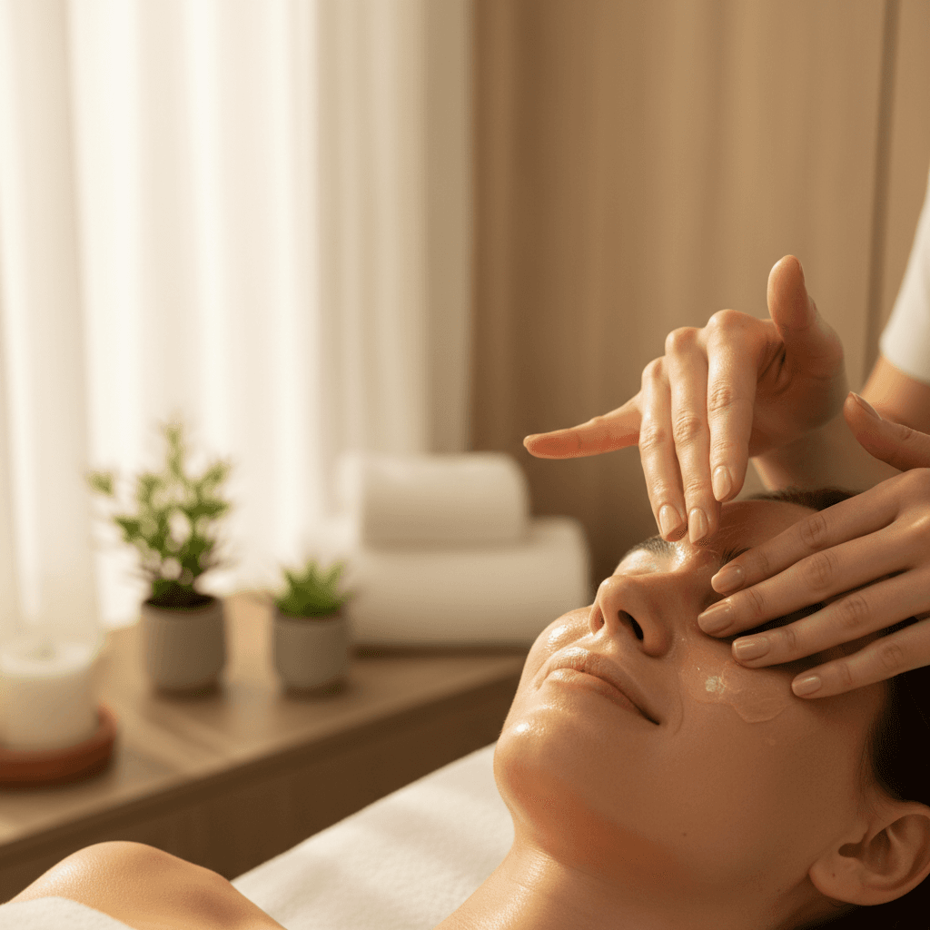 Applicazione di trattamento viso specializzato presso BLIZER BEAUTY